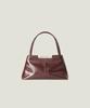 Mucu And Ebony Clam Bag _ Brick Brown