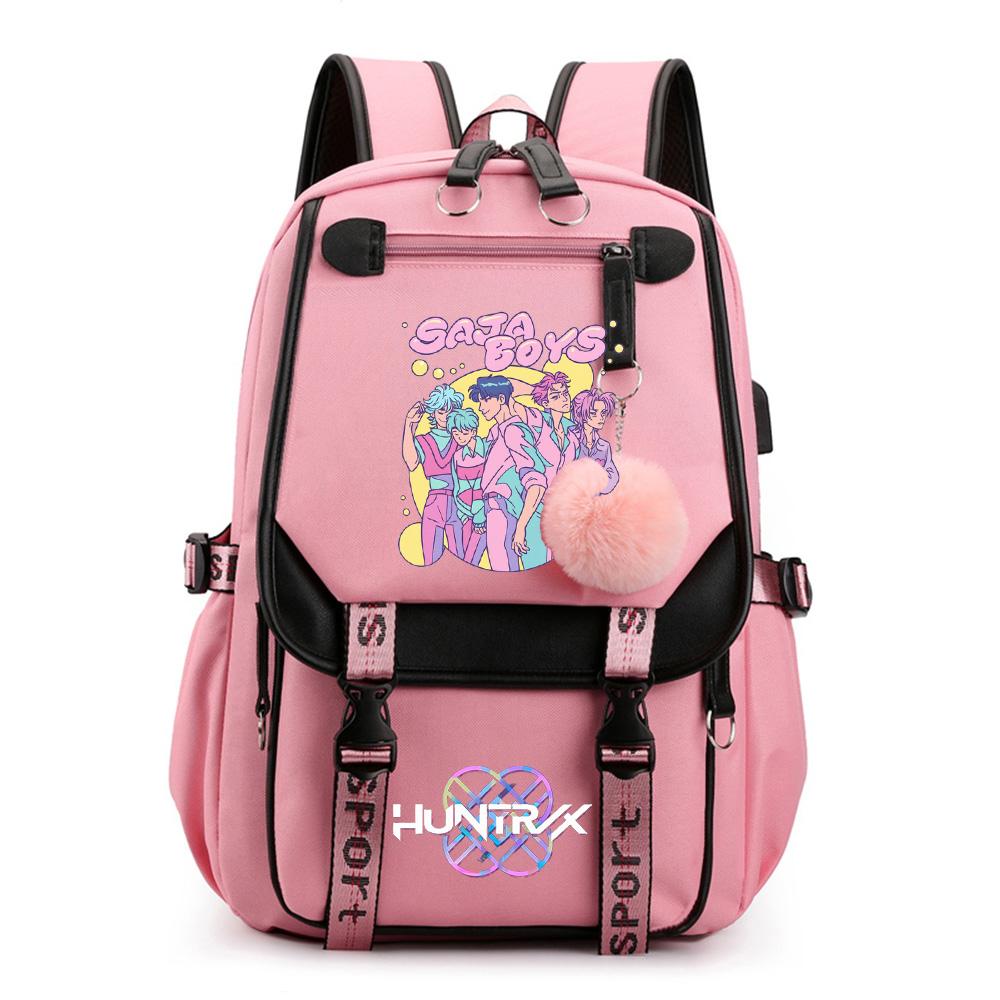 Anime Cartoon K-Pop Printed Backpack Schoolbag for Teenager Student Girl Boy Bookbag Large Capacity Waterproof Travel Bag Kid Gift Rucksak