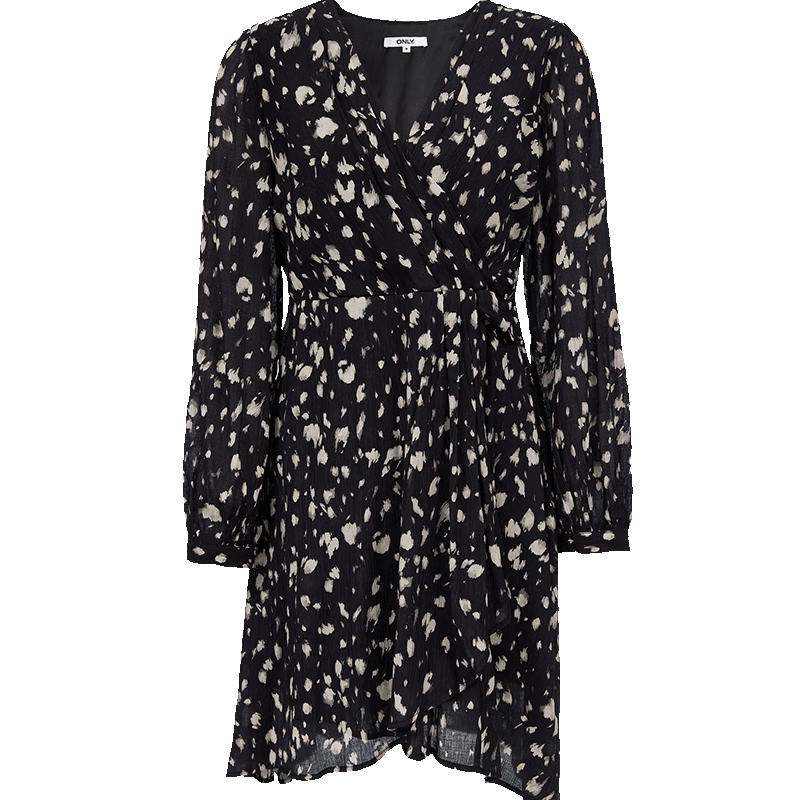 

ONLY Women s Romantic Print V-Neck Mini Dress S