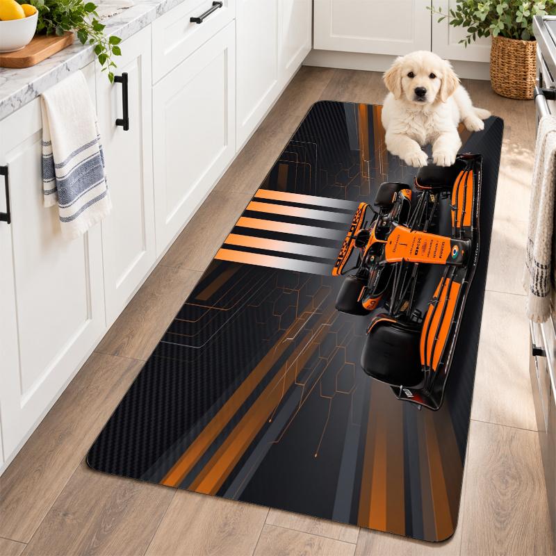 Flannel Kitchen Mat McLaren Soft Area Rug Non Slip Floor Carpet Home Decoration