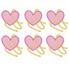 10PCS/lots Pink Western Cowboy Embroidered DIY Iron On Patches For Hats Jackets Jeans Sew Badges Pink Cartoon Embroidery Patch
