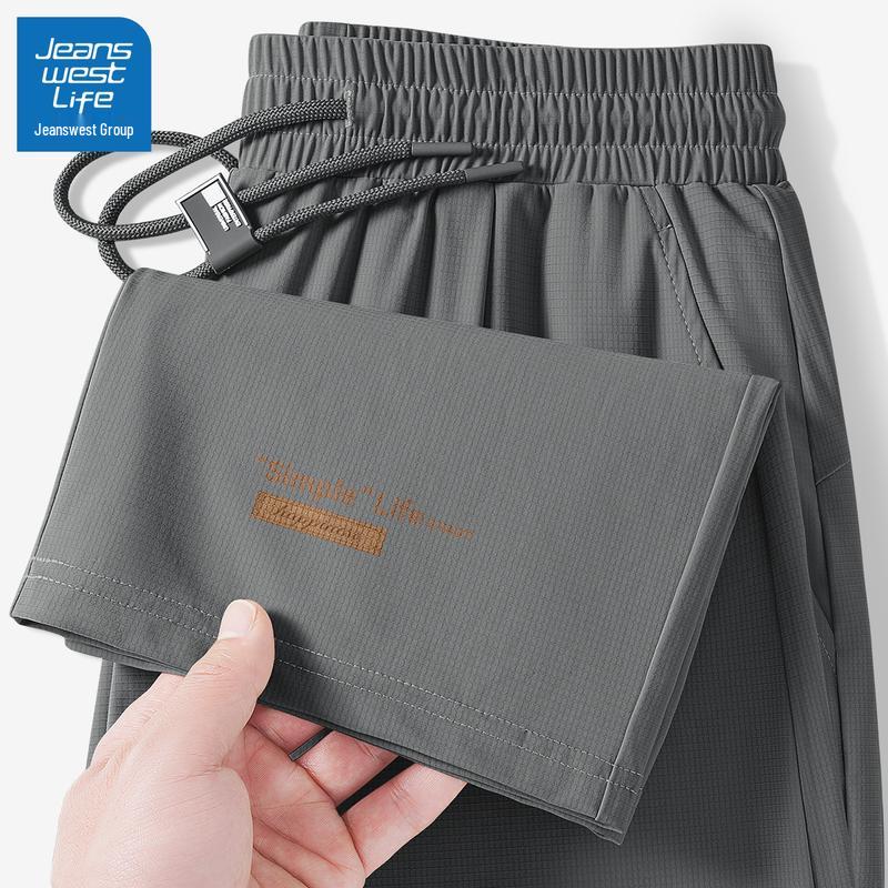 

JEANSWEST LIFE Men s Ice Silk Straight Casual Pants L