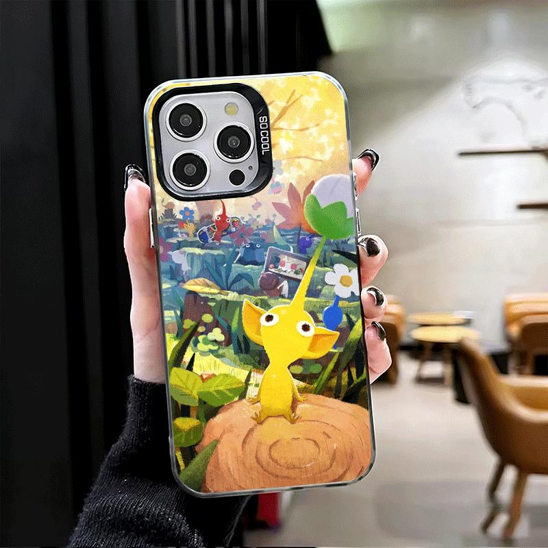 P-Pikmins Cute Game Shockproof Phone Case for iPhone 17 Air 16 16E 15 Pro Max 14 Plus 13 Mini 12 Back Cover Anti Fall Fundas