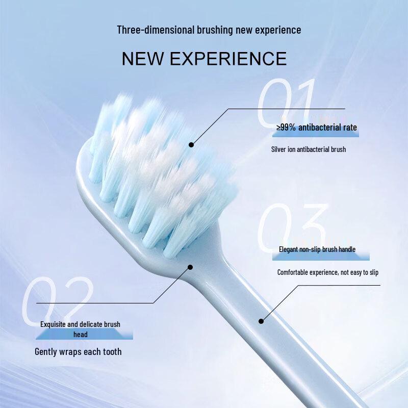 Liubizhi Silver Ion Soft Bristle Toothbrush 2-Pack