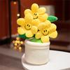Decoration Plush Sunflower Toy Home Decoration Waist Support Plant Doll Pot