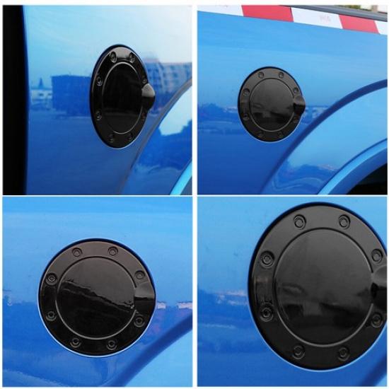 Black Fuel Filler Gas Cap Tank Door Decor Cover Trim for Ford F-150 F150 2015-20