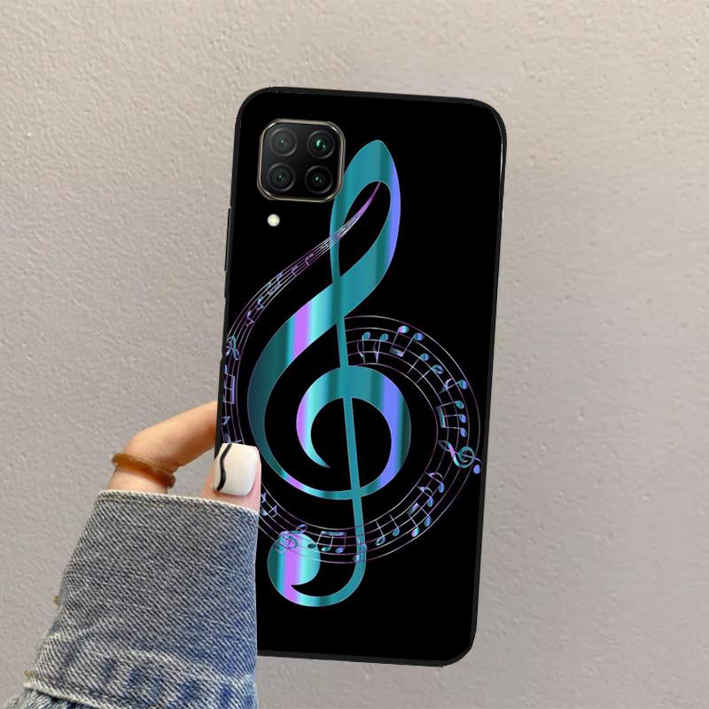 Musical Music Note For Huawei Nova Y73 Y72 Y61 Y91 Y70 Y60 Y90 12s 12i 11i 8i 9 10 SE P30 P40 Lite P60 Pro Case
