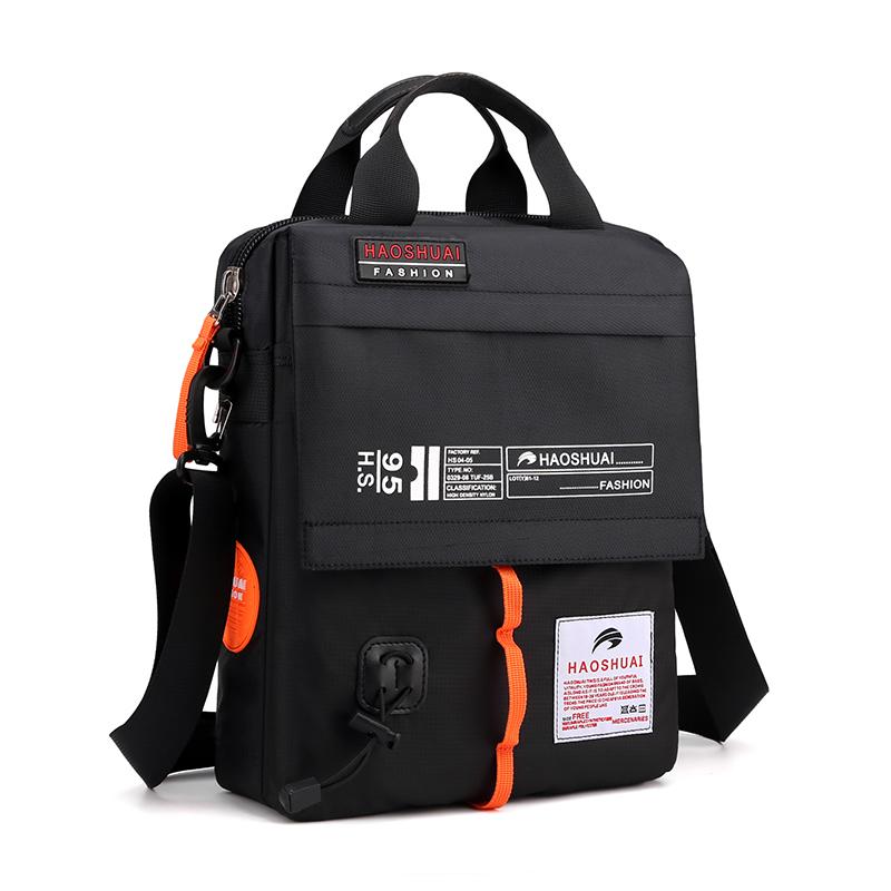 Vintage Trends Men's Bag High Quality Nylon Man Messenger Bag Crossbody Bags Top-Handle Design Men's Handbag Shoulder Bag SAC