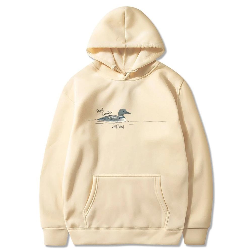 Funny Stupid Canadian Wolf Bird Hoodie Sarcastic Animal Graphic Women Hoodie Minimalist Cheap Top Romance Women High Quality Top