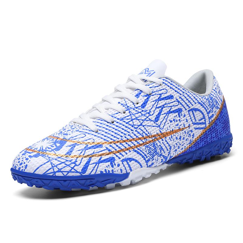 Mens Soccer Shoes FG/TF PU Leather Professional Training Football Sports Shoes Original Men's Society Football Boot for Man