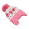 Winter children's fleece hat jacquard flower wool hat girls warm knitted ear protection hat men
