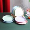 Set di 6 piatti in paglia di grano da 15 cm: Piatti per ossa, torte, caramelle, verdura, frutta, ravioli per uso domestico o da ristorante.