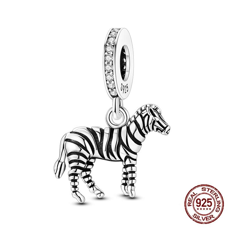 New Copper Fashion Dinosaurs Cats Dog Lions Animal Charms Beads Fit Pan Original Bracelet Diy Birthday Jewelry For Women