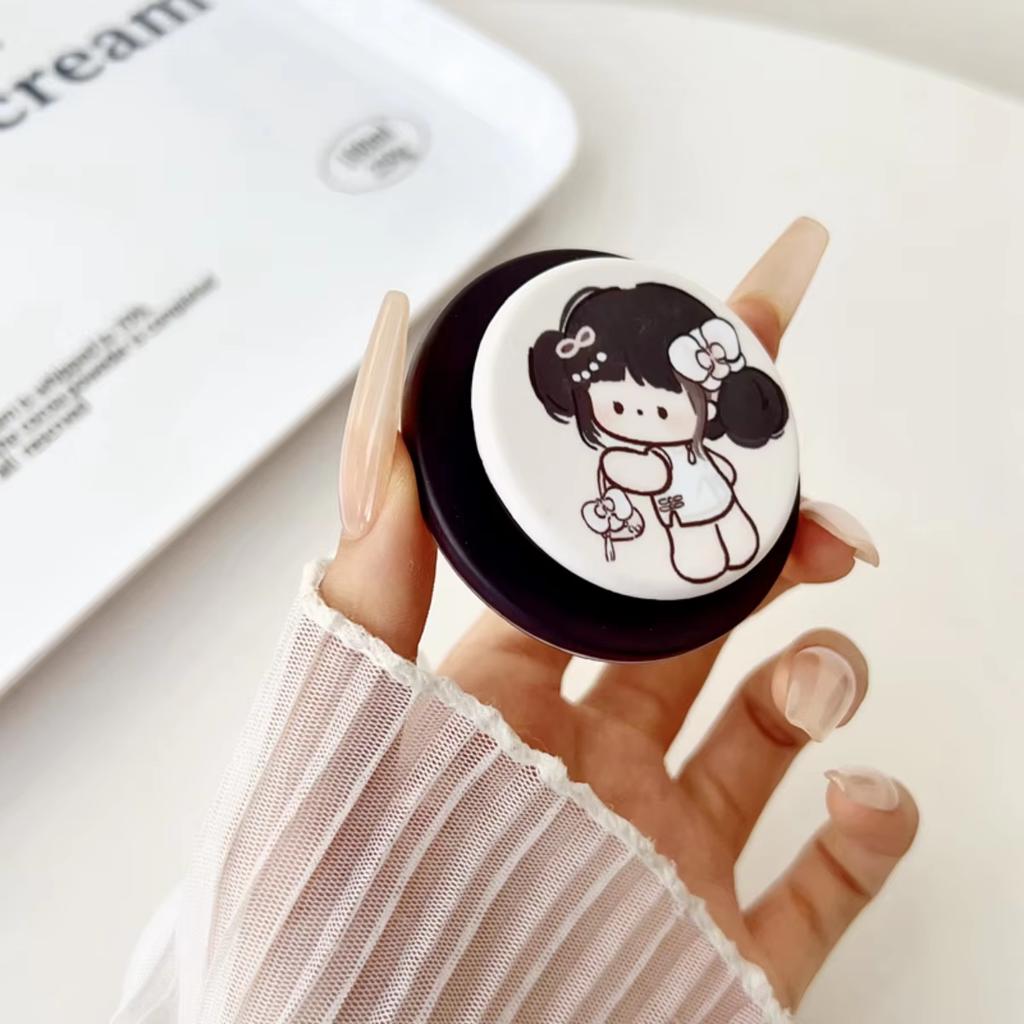 Koreanisch Niedlich Leopardenmuster Cartoon Mädchen Tier Magnetischer Halter Griptok Handy Ständer Halterung Für iPhone 16 Für Magsafe Zubehör