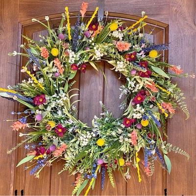 50cm Decor Krans Mooie Kunstmatige Lente- en Zomerkrans Huisdecoratie