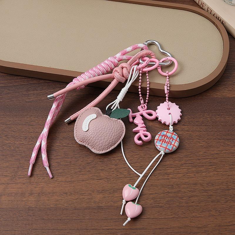 New handwoven rope creative apple bag pendant fashion keychain pendant cute personalized car pendant