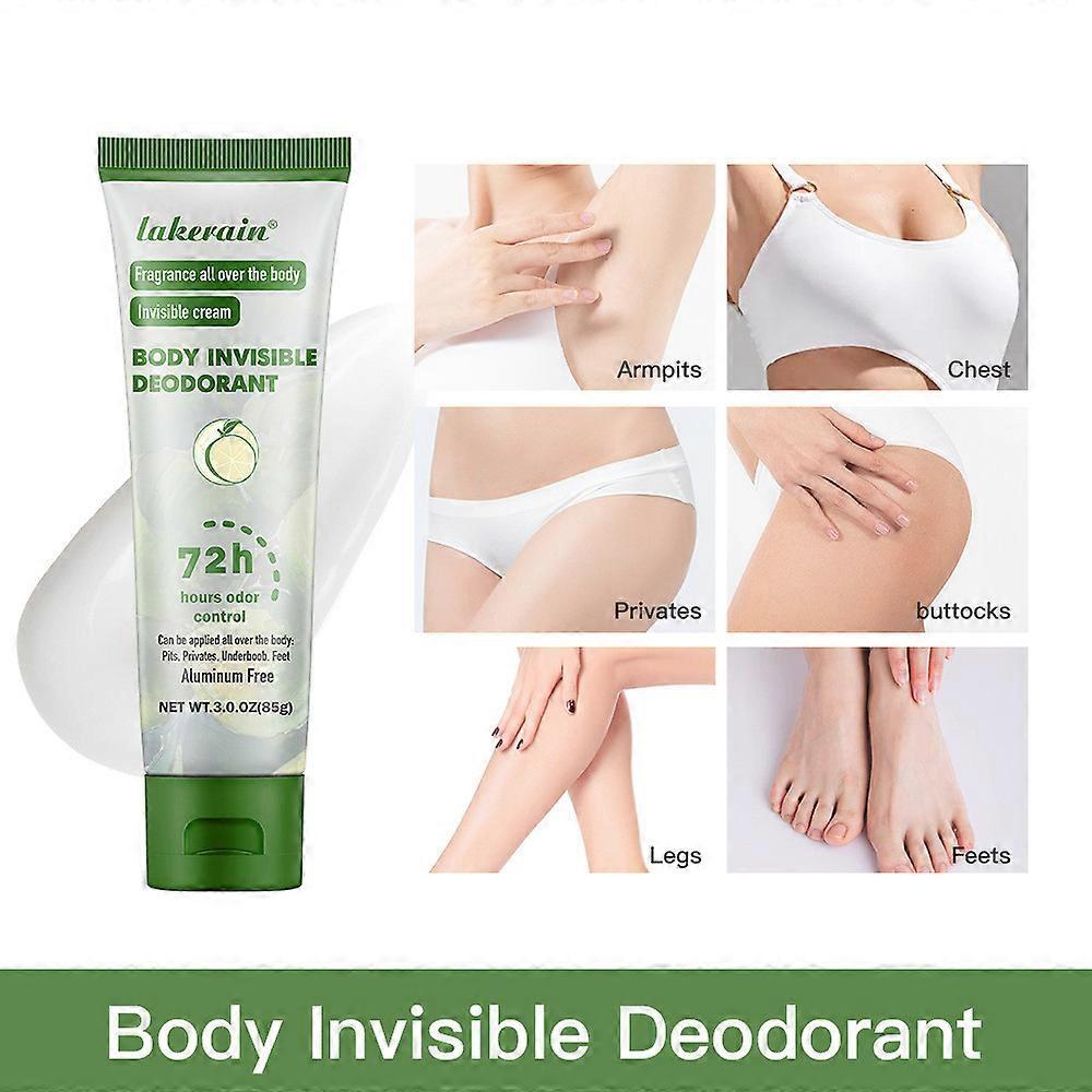Dames Deodorant Crème, Geur Verwijderende Onzichtbare Crème, 72 Uur Geurcontrole voor Oksels en Gevoelige Delen, Volledige Lichaamsdeodorant voor Vrouwen