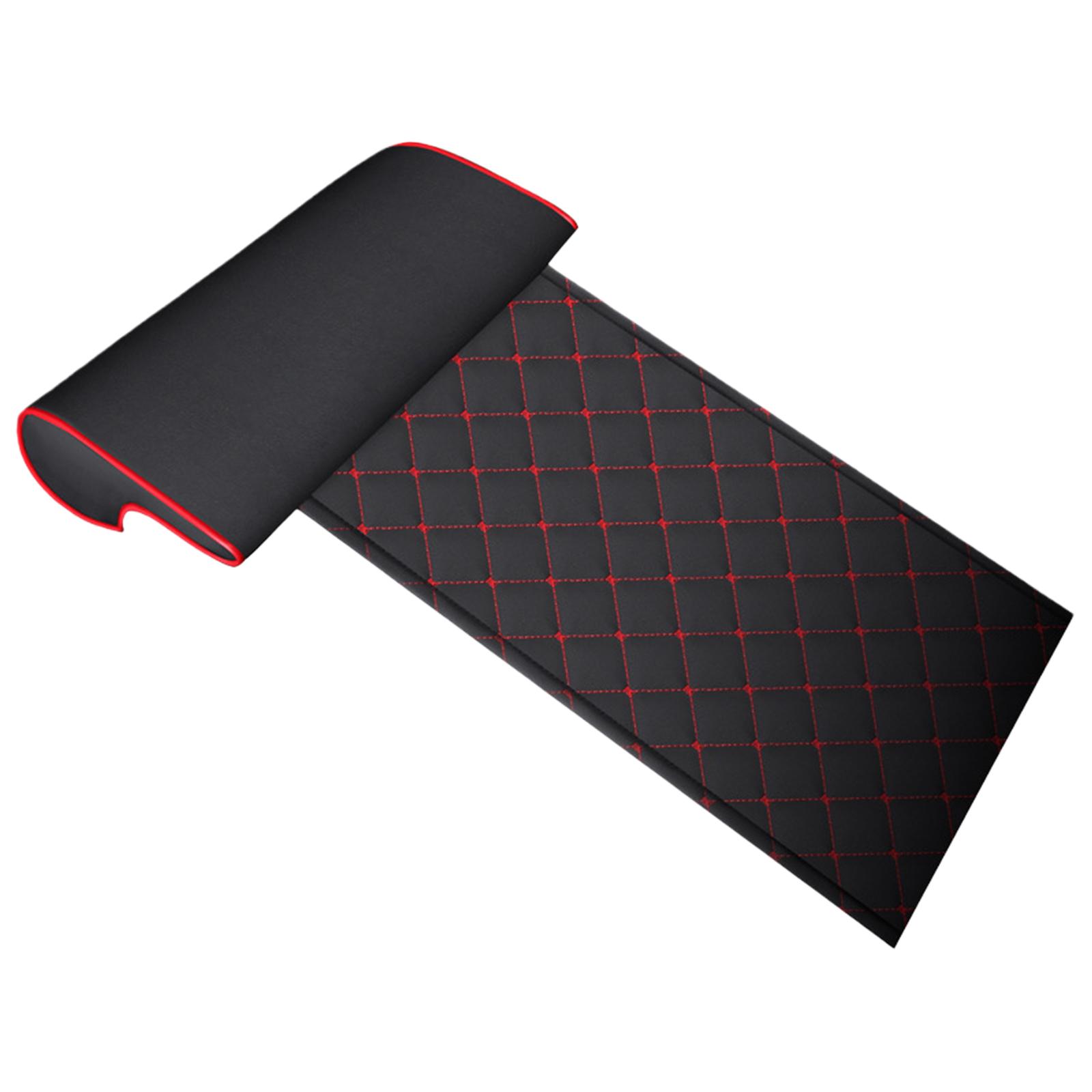 Car Seat Extender Leg Cushion Universal PU Leather Sponge Comfortable Fatigue Relief Auto Office Accessories 57x39cm