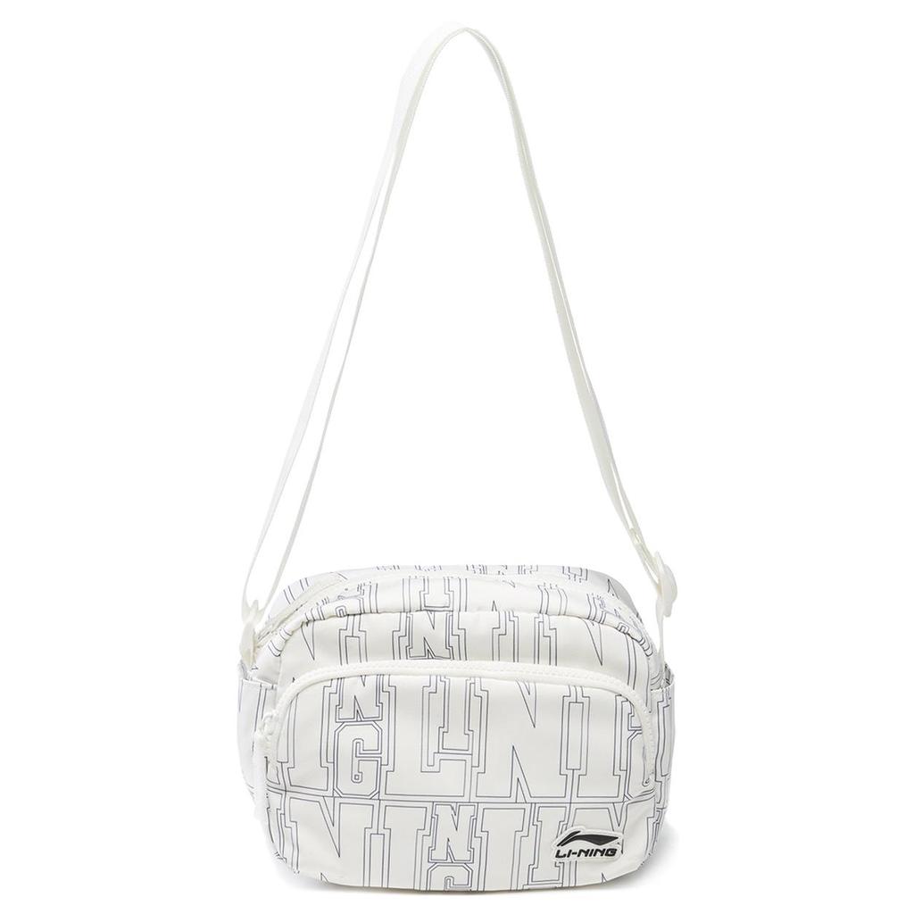 New LiNing Polyester Shoulder Bag, Crossbody Bag Unisex Ivory ABDU203-4