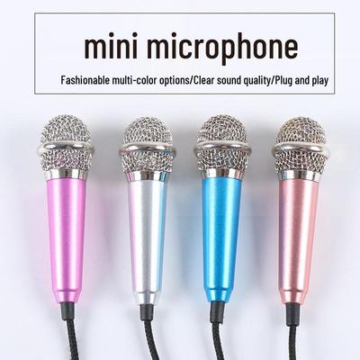 Microphone Condensateur Mini Amélioré pour le Chant - Micro Karaoké Mobile Filaire