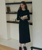 Deuloupisumeon H-Line Strap Pencil Skirt [Ash Cream]