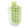 Ice Cube Bottle with Straw Press To Release 18 Grid 800ml Ice Cube Making Bottle for Freezer Green