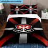 3pcs CR Flamengo Printed Bedding Set Duvet Cover Closure Includes 1 Duvet Cover & 2 Pillowcases Bedding Sets Home Decor Gifts