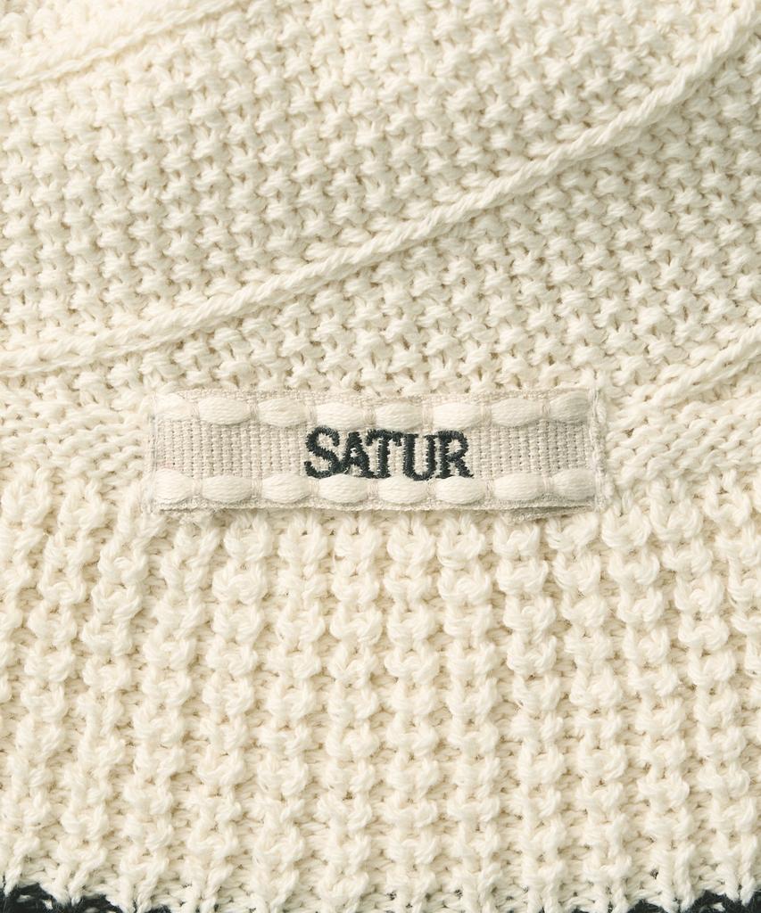 Seteo Summer Knit Bucket Hat Cream