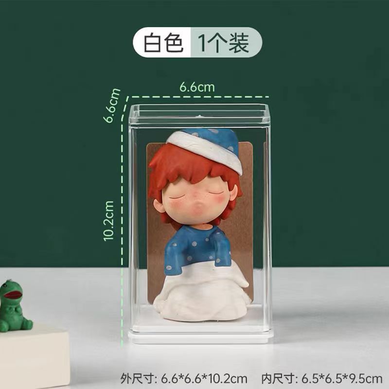 

6 ШТ. Стойка-витрина для хранения в виде коробки-сюрприза, акриловая коробка, шкафчик Bubble Mart, ручная работа, пылезащитный кейс для хранения, органайзер для игрушек