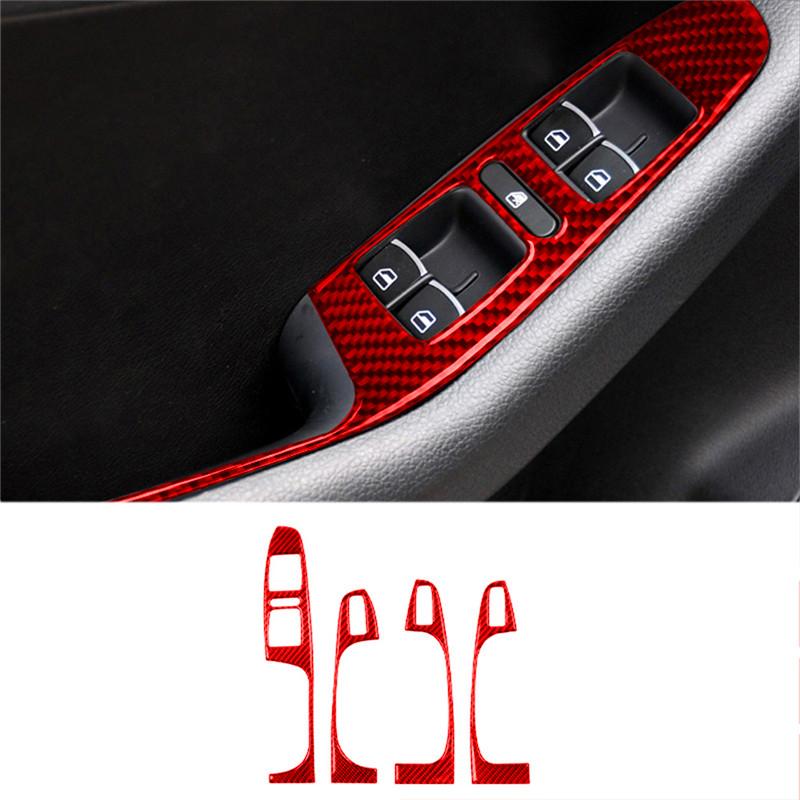 For Volkswagen Jetta 2011 2012 2013 2014 ABS Carbon Fiber Car Center Control Interior Decoration Sticker Car Accessories