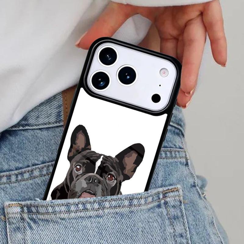 French Bulldog Art soft Phone Case for iPhone 16e 15 14 13 12 17 Pro Max Plus Air 17pro Cover Coque