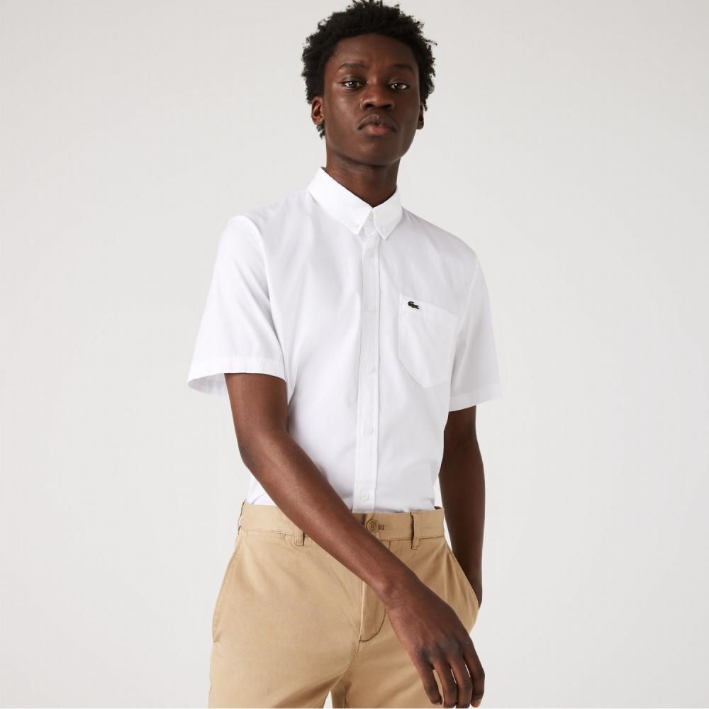 

LACOSTE Мужская рубашка из хлопка Оксфорд стандартного кроя CH2949 53G 001