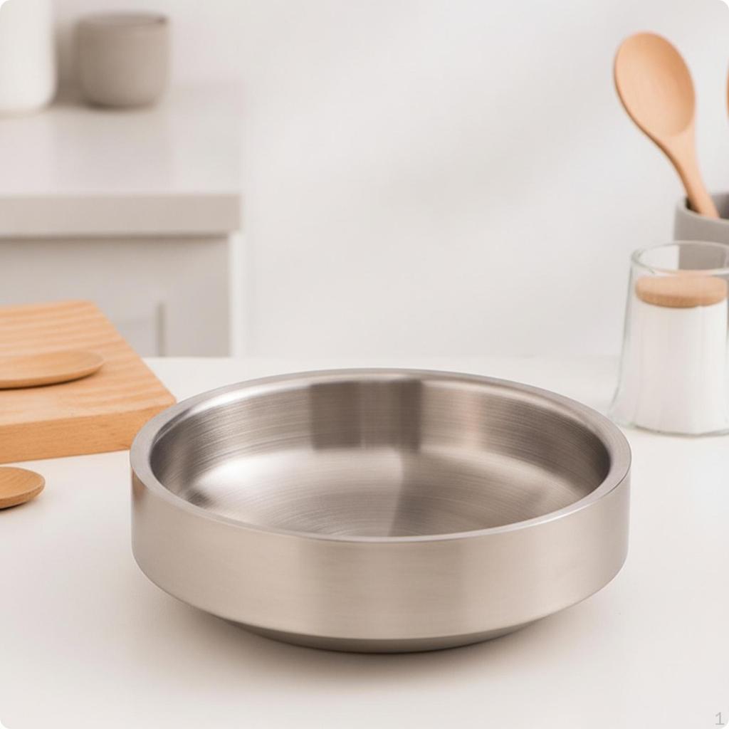 Temperature Control Bowl Wipe-Clean for Home Dining, Restaurant-Style Plating