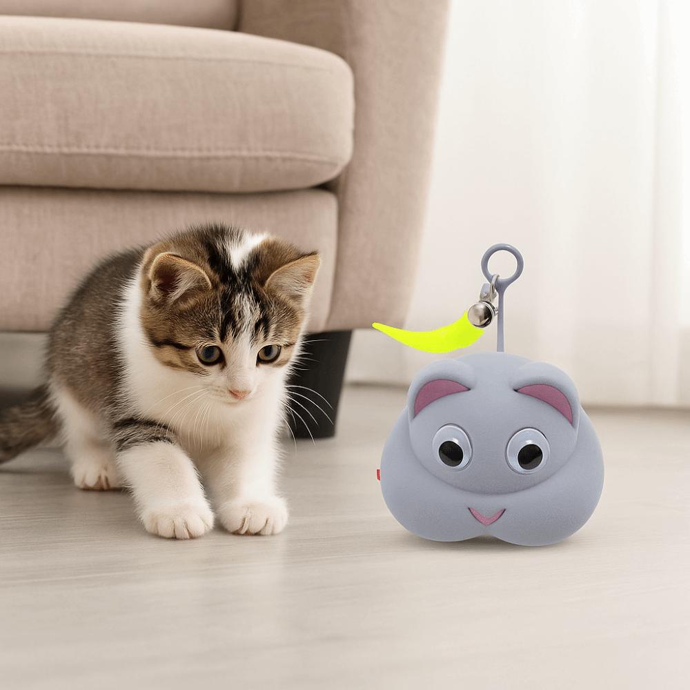 Chewing Exercise Electric Moving Mice Toy Automatic Cat Teasing Device  for Indoor Cats Puppies