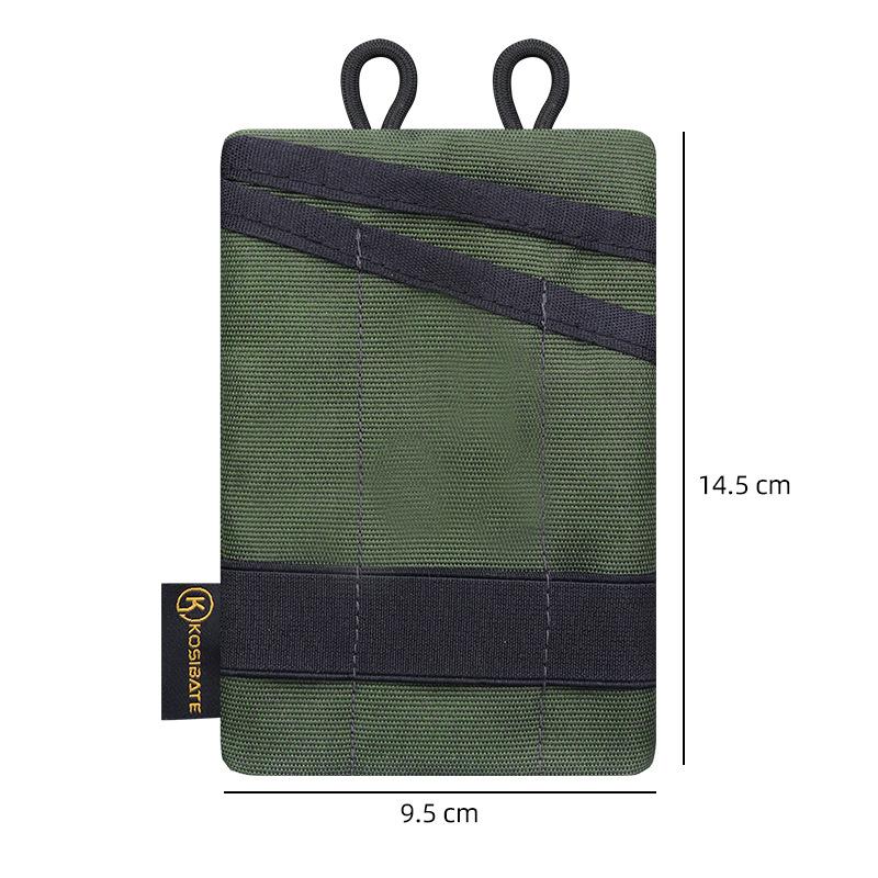 New Outdoor Oxford Cloth Storage Pouch - Multi-Functional Card/Coin/Key Organizer, Portable Hanging Bag for EDC Accessories
