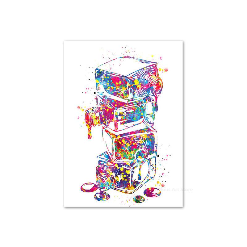 Nail Polish Watercolor Canvas Posters and Prints Cosmetic Salon Nordic Wall Art Pictures for Living Room Home Decoration