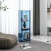 Rainbow Light Luxury Small Bookshelf Balcony Narrow Cabinet Floor Standing Shelf Handbook Against Wall Storage Cabinet Shadow