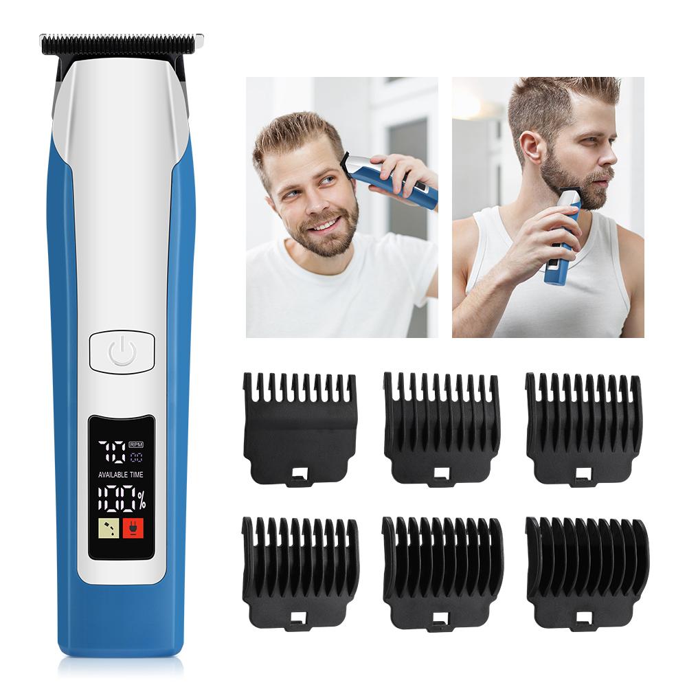 Men's Electric Hair Clipper Cordless Beard Trimmer Cutting Machine Detachable Blade Hair Trimmer  Detachable Blad Rechargeable