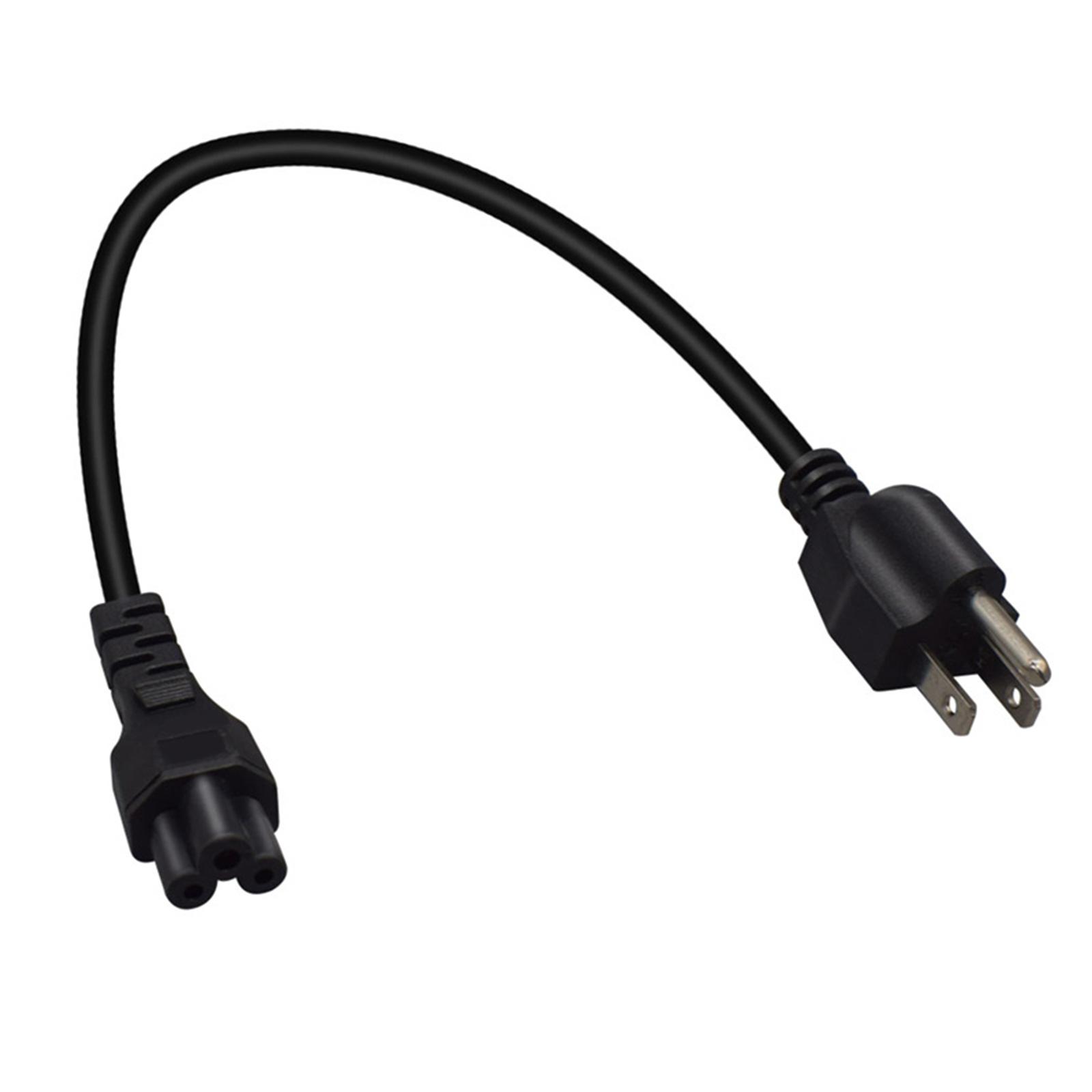 

US NEMA 5-15P 3Pin Male to IEC320 C5 Female Cloverleafs Power Cable Cord for Laptops Notebook Power Adapters 30