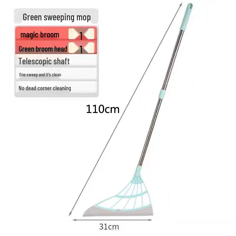 Retractable Silicone Broom: Hair-Free, Wet & Dry Dual-Use Magic Sweeper