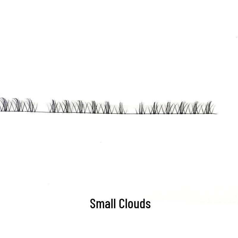 Multi-Style DIY Natural Dense Semi-Finished Pre-Curved Segmented Half-Lash Eyelashes