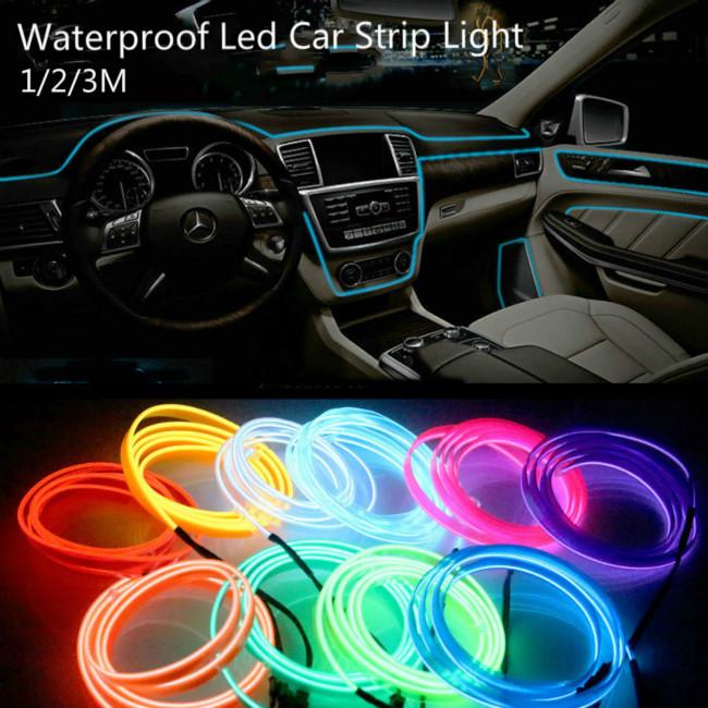Buy 1M / 3M / 5M Car Interior Lighting Car LED Lights USB with Wire ...