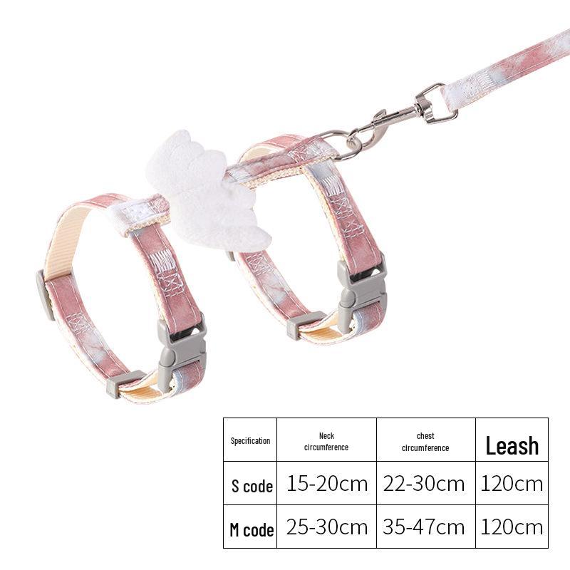 Anti-Escape Dog & Cat Leash with Cute Puppy Harness