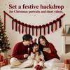 Background Wall Decor Christmas Velvet Ball Garland Hanging Decoration  Birthday Party Supplies