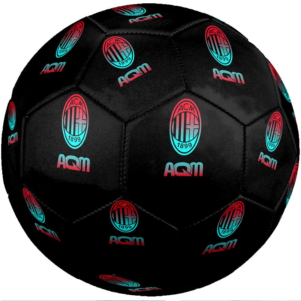 Pallone da Calcio da Partita Misura 5 Tema AC Milan Pallone da Calcio Professionale da Esterno Morbido al Tocco Pallone da Allenamento