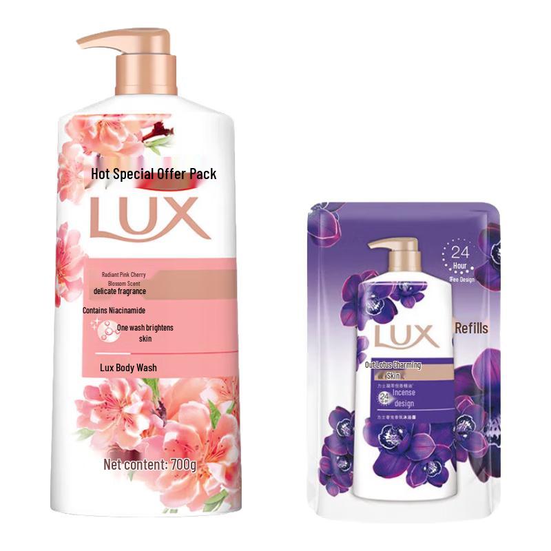 LUX Pink Cherry Blossom Body Wash Duo