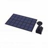 Solar Square Fountain Quiet Weather Proof 2W Solar Fountain Pump with Separate Solar Panel Extension Cord 5 Nozzles for