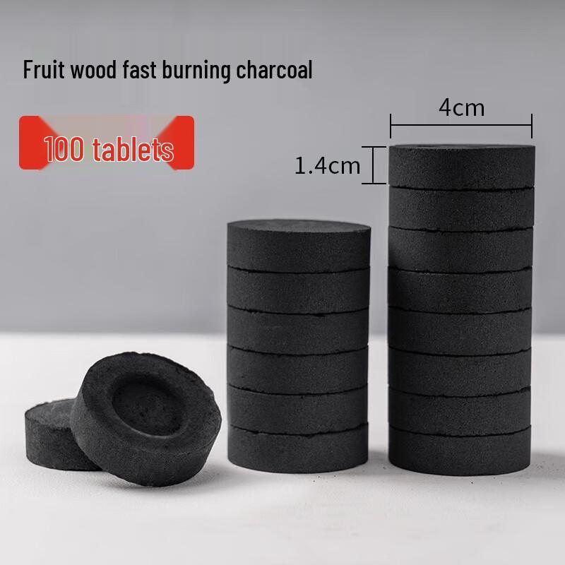 ZhiShi Smokeless Square Fruitwood Charcoal Briquettes