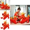 Chinese Dragon Plush Toy With Short Pile Fabric For New Year Gift And Collection