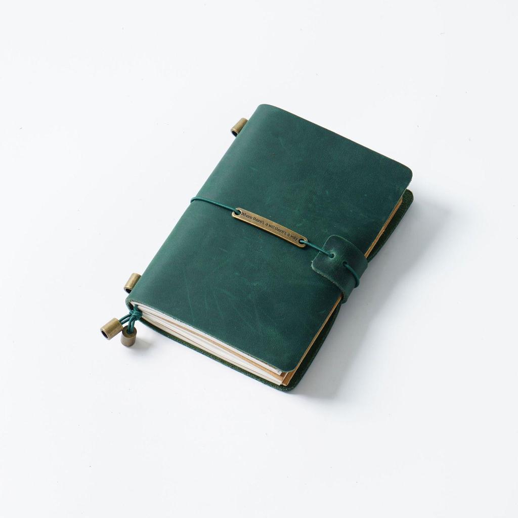 Cuaderno de Cuero Genuino TN Vintage - Diario y Bloc de Notas de Cuero Vacuno Crazy Horse Hecho a Mano En Stock